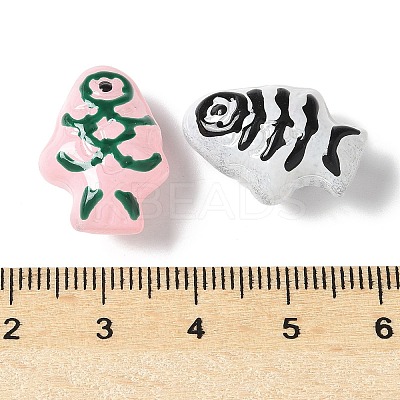 Baking Paint Glass Enamel Beads BLOW-D300-04K-1