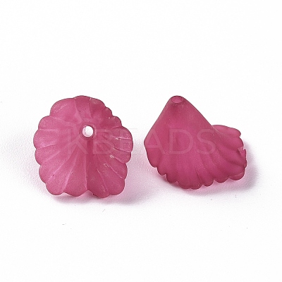 Frosted Acrylic Bead Caps MACR-S371-10A-706-1