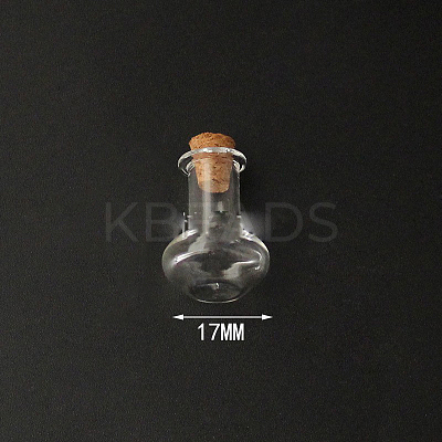 Mini High Borosilicate Glass Bottle Bead Containers BOTT-PW0001-261N-1
