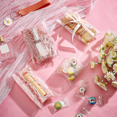 Plastic Pillow Favor Box Candy Treat Gift Box CON-WH0070-98B-1