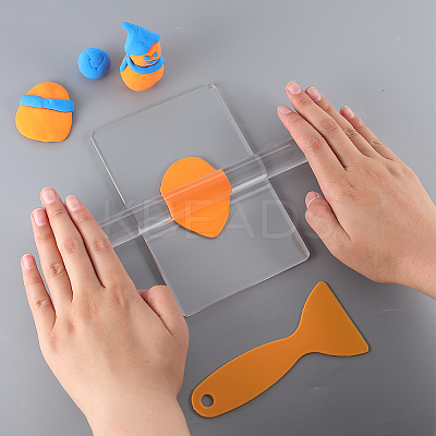 1Pc Plastic Scraper AJEW-SP0002-51-1