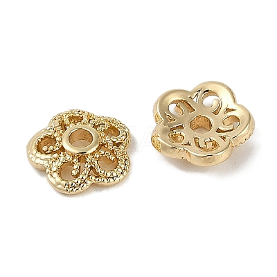 Brass Bead Caps KK-I719-09G-1