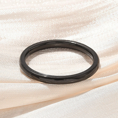 Ion Plating(IP) 304 Stainless Steel Plain Band Rings STAS-I160-E03-EB-1