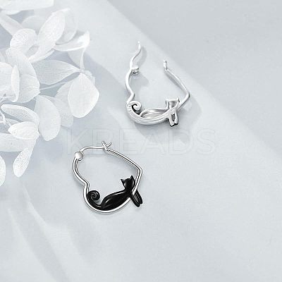 Zinc Alloy Enamel Hoop Earrings FS-WGF523B-01-1