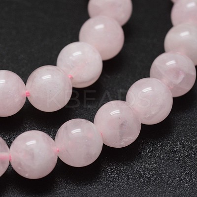 Natural Madagascar Rose Quartz Beads Strands G-K285-33-8mm-01-1