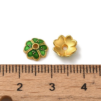 Alloy Enamel Beads Caps FIND-G074-02B-1