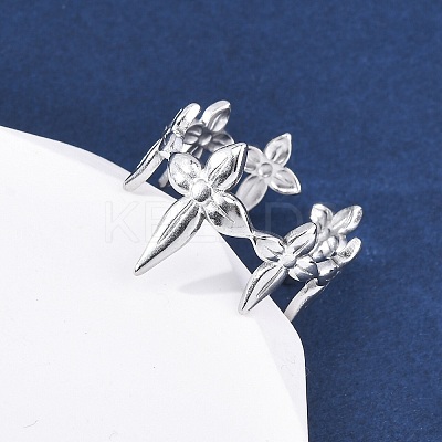 304 Stainless Steel Cuff Rings RJEW-D306-27P-01-1