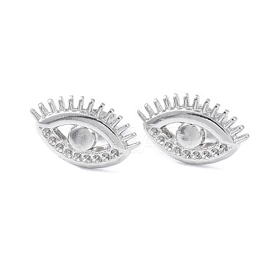 Non-Tarnish 304 Stainless Steel Eye Stud Earring Findings EJEW-I285-07P-1