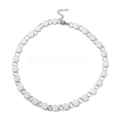 Non-Tarnish 304 Stainless Steel Link Chain Necklaces  NJEW-Q340-02A-P-1