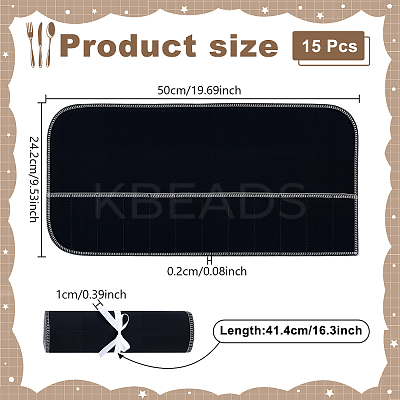 15Pcs Felt Tableware Storage Bag AJEW-WA0001-11-1