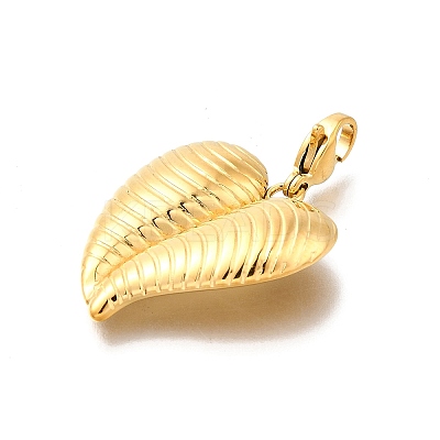 Heart 304 Stainless Steel Pendant Decorations STAS-R159-41G-05-1