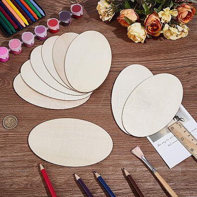 Unfinished Blank Wooden for Painting Arts WOOD-WH0048-18A-1