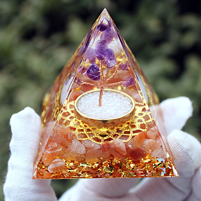Orgonite Pyramid Resin Energy Generators PW-WG427A5-06-1