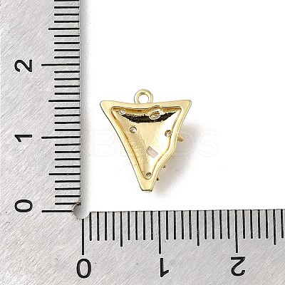 Brass Micro Pave Cubic Zirconia Pendants LS-KK-U061-05G-02-1