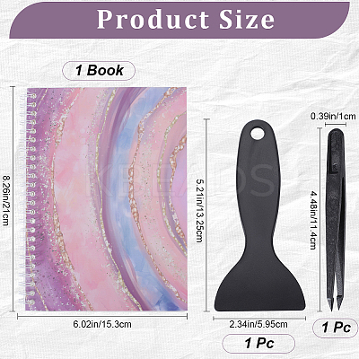 Sticker Collecting Loose-leaf A5 Spiral Bound Notebook AJEW-CP0007-84A-1