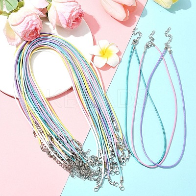 36Pcs 6 Colors Waxed Cord Necklace Making NCOR-FS0001-04-1