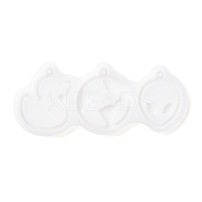 DIY Duck & Earth & Face Pendant Silhouette Silicone Molds LS-DIY-E036-11-1