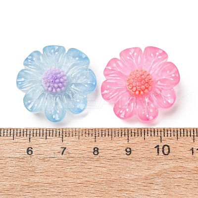 Transparent Resin & Glitter Powder Cabochons RE-CBA0EC6-12-1