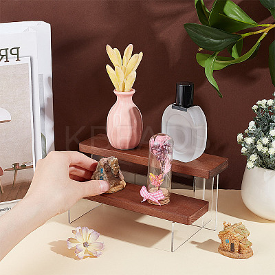 2-Tier Transparent Acrylic Model Toy Assembled Holder ODIS-WH0329-65A-1