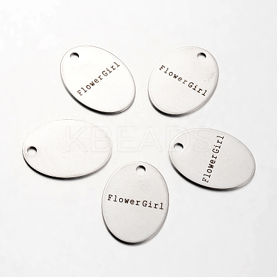 Non-Tarnish Spray Painted 201 Stainless Steel Pendants STAS-I048-L08-1