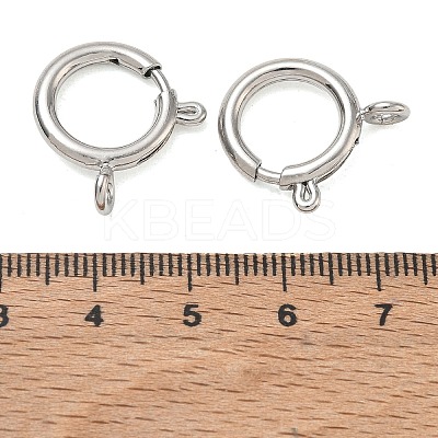 Brass Spring Ring Clasps KK-CBA1AE8-05E-P-1