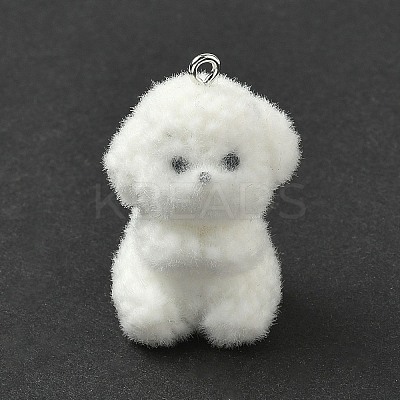 Flocking Resin Pendants LS-RESI-K203-14A-1