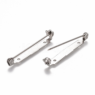 Tarnish Resistant 304 Stainless Steel Brooch Pin Back Bar Findings LS-STAS-P249-24P-1