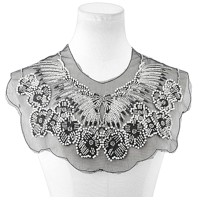 Butterfly & Flower Lace Detachable False Collars DIY-WH0899-715-1