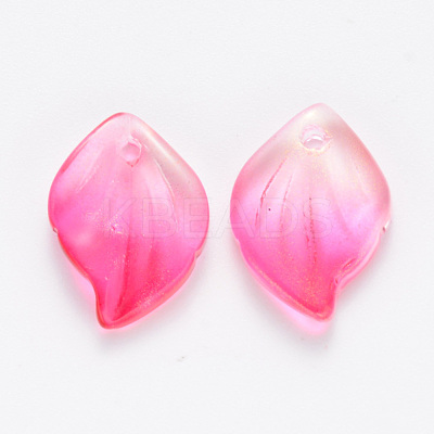 Transparent Spray Painted Glass Pendants GLAA-S054-001B-01-1