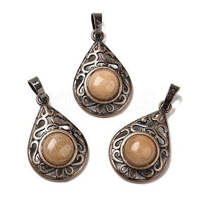 Natural Red Aventurine Pendants G-H065-02R-17-1
