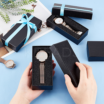 Cardboard Watch Boxes LS-CBOX-WH0009-02-1