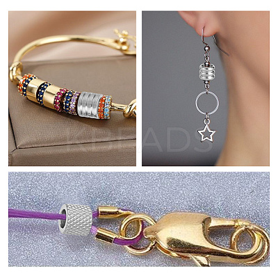 60Pcs 6 Style 304 Stainless Steel Beads STAS-AR0001-83-1
