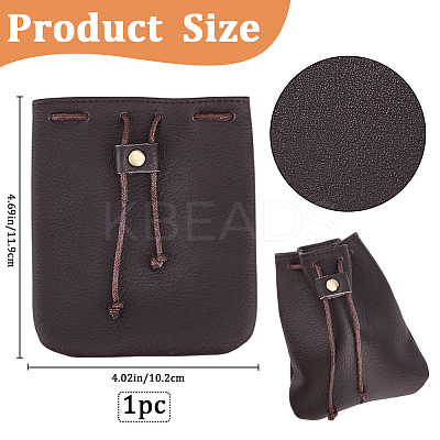 Cowhide Coin Wallets AJEW-WH20002-33A-01-1