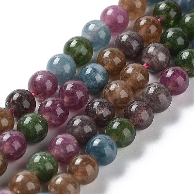 Dyed Natural Malaysia Jade Beads Strands G-G021-01A-02-1