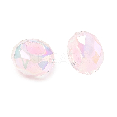 Electroplate Transpant Resin European Beads RE-CBAFF00-02C-1