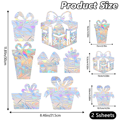 PVC Waterproof Shopwindow Decorative Sticker DIY-WH20007-17L-1