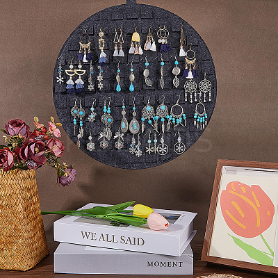 Polyester Wall-Mounted Jewelry Hanging Rolls AJEW-WH20002-23A-1