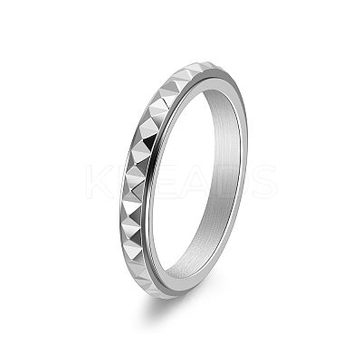 Rotatable Version Korean StyleRotatable Stainless Steel Finger Ring for Men PW-WGAB2A4-01-1