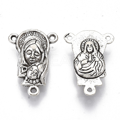 Tibetan Style Alloy Chandelier Component Links TIBE-N006-23AS-LF-1
