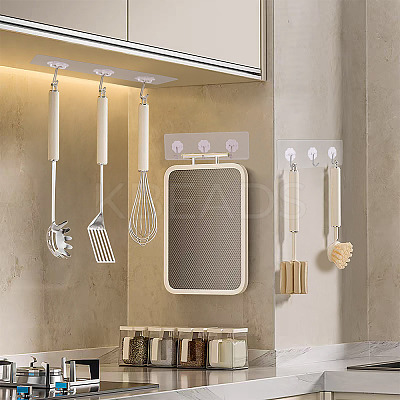 Self-adhesive Acrylic Wall Hook Hangers AJEW-TADJ0001-09A-02-1