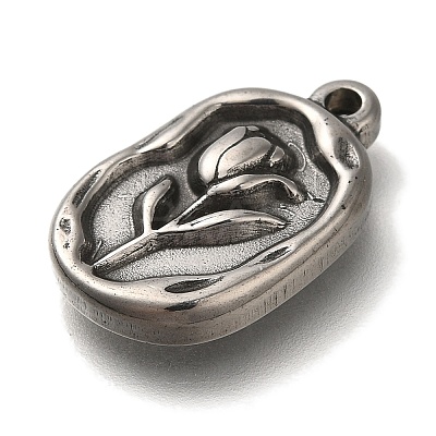 304 Stainless Steel Pendants STAS-H223-08AS-02-1