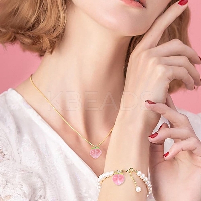 6Pcs 3 Styles Transparent Resin Fruit Pendants FIND-YW0005-65-1