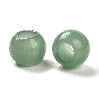 Natural Green Aventurine European Beads X-G-R488-01N-1