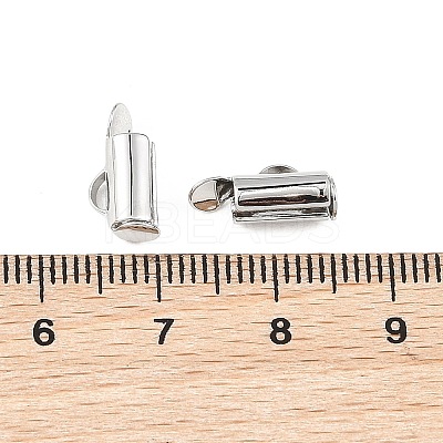 SHEGRACE Brass Slide On End Clasp Tubes XGRQ1R195-356P-1