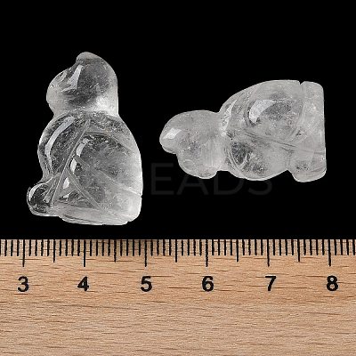 Natural Quartz Crystal Carved Healing Figurines G-B062-04F-1