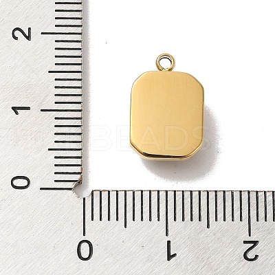 High Polished 304 Stainless Steel Glass Pendants X-STAS-L022-062G-06-1
