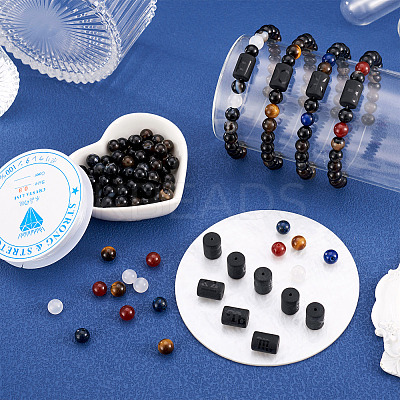 DIY Gemstone Bracelet with Constellation Making Kit DIY-KS0001-25-1