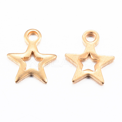 Ion Plating(IP) 304 Stainless Steel Charms X-STAS-H392-01G-1