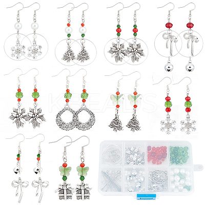 DIY Christmas Theme Earrings Making Kit DIY-SC0021-63-1