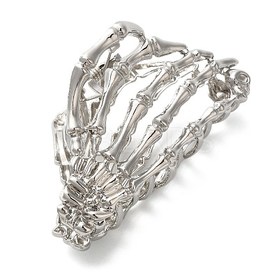 Halloween Alloy Claw Hair Clips for Women Girls AJEW-A056-06B-P-1